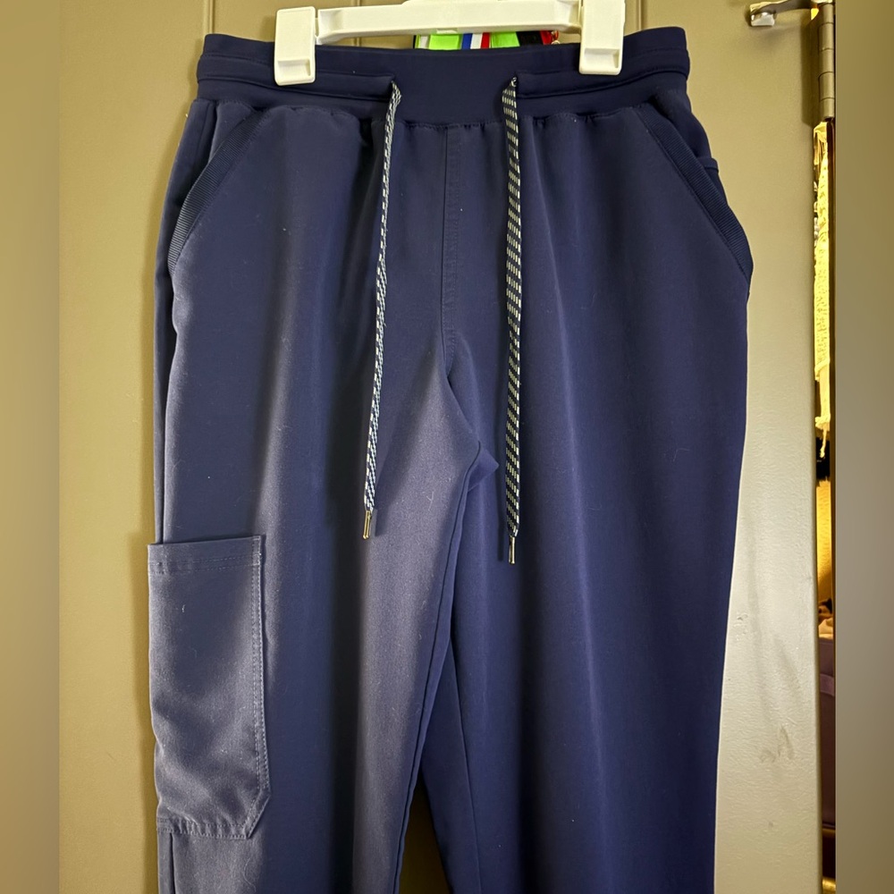 JAANUU Navy Blue Scrub Joggers